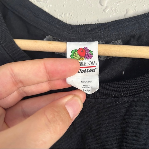 🦋 Fruit of the Loom Blue Graphic Tee RBG Ruth Bader Ginsburg Feminist Girl Power - Picture 3 of 7